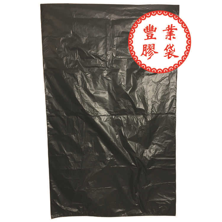 厂家直供酒店楼盘物业塑料袋PO平口黑色大垃圾袋一次性胶袋批发