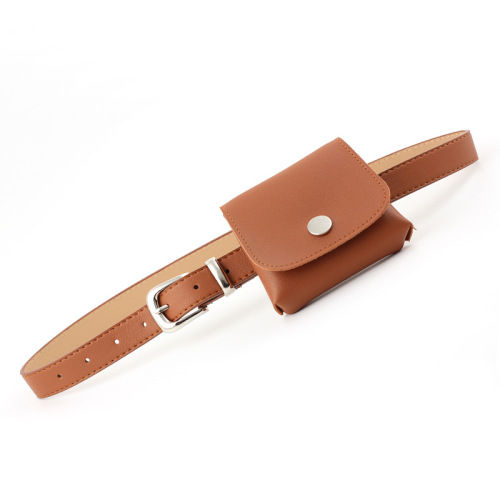 Korean version of the new trendy women's belt with bulging waist bag, belt, soft dress, shirt, decorative belt bag, creative style
