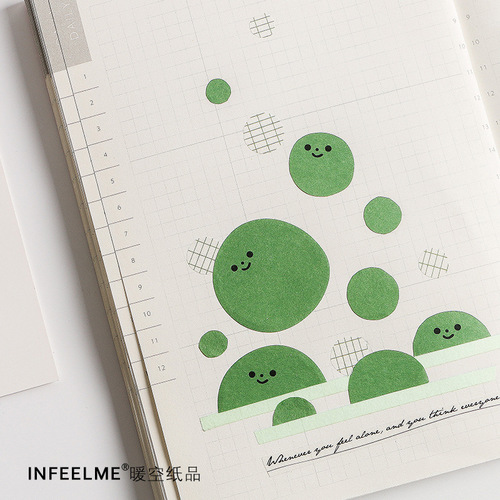 infeel.me Post-It Notes Sugar Bean Bio Series Message Note Post-it Notes 6 Types to Choose from