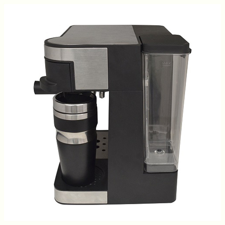 CM6827 automático 2-en-1 cafetera italiana alta máquina de café espresso leche