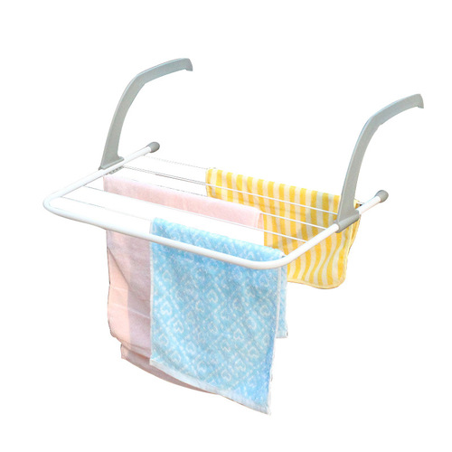 Cross-border foldable storage clothes rack, balcony hanging sock and shoe drying rack, multi-purpose towel rack