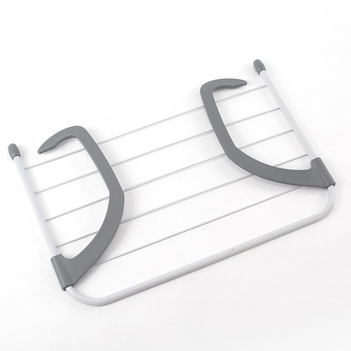 Cross-border foldable storage clothes rack, balcony hanging sock and shoe drying rack, multi-purpose towel rack