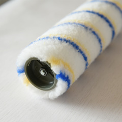 廠家直銷黃藍滾子8寸滾刷芯乳膠漆長毛塗料刷手柄批發 刷牆的工具