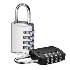 4位金屬健身房更衣櫃學生宿舍柜子行李箱背包抽屜密碼鎖掛鎖鎖頭