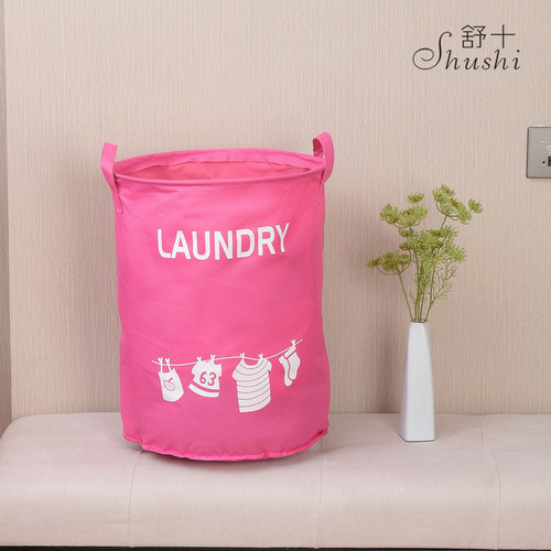 Simple Oxford Cloth Home Laundry Basket Creative Home Decor Storage Laundry Hamper Wholesale Foldable Laundry Basket