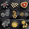 Small fashionable brooch, high-end pin lapel pin, accessory, light luxury style, wholesale
