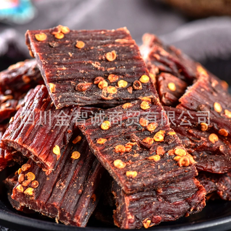 Сушёная говяжья jerky рука рвать говяжья закуска живописная ярмарка будет воздухом высушенный свинина jerky повседневная еда производители