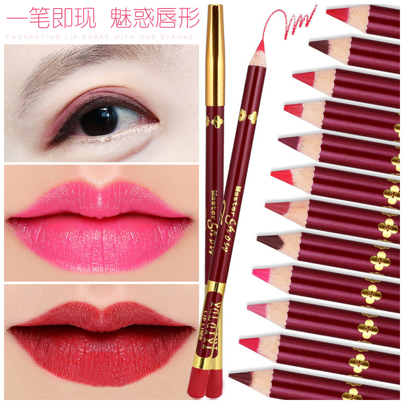 Semi-permanent genuine lip liner Eyebrow Pencil Waterproof durable positioning pen lip tattoo special Gou line Pen does not fade and does not faint