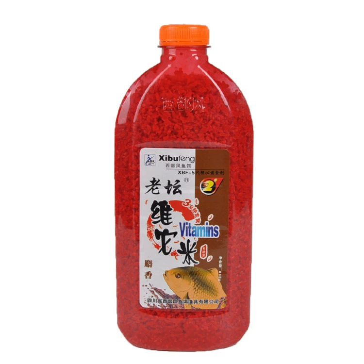 Западный стиль приманки для рыбалки Старый загар Vita Rice 2# мускус гнездо материалы красный и жёлтый рис дробленая пшеница наживка 800г