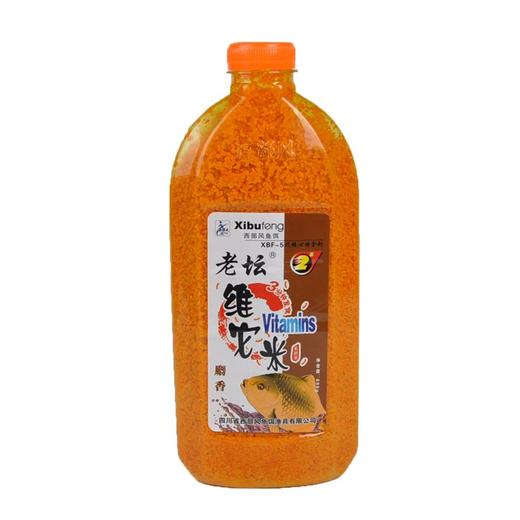 Западный стиль приманки для рыбалки Старый загар Vita Rice 2# мускус гнездо материалы красный и жёлтый рис дробленая пшеница наживка 800г
