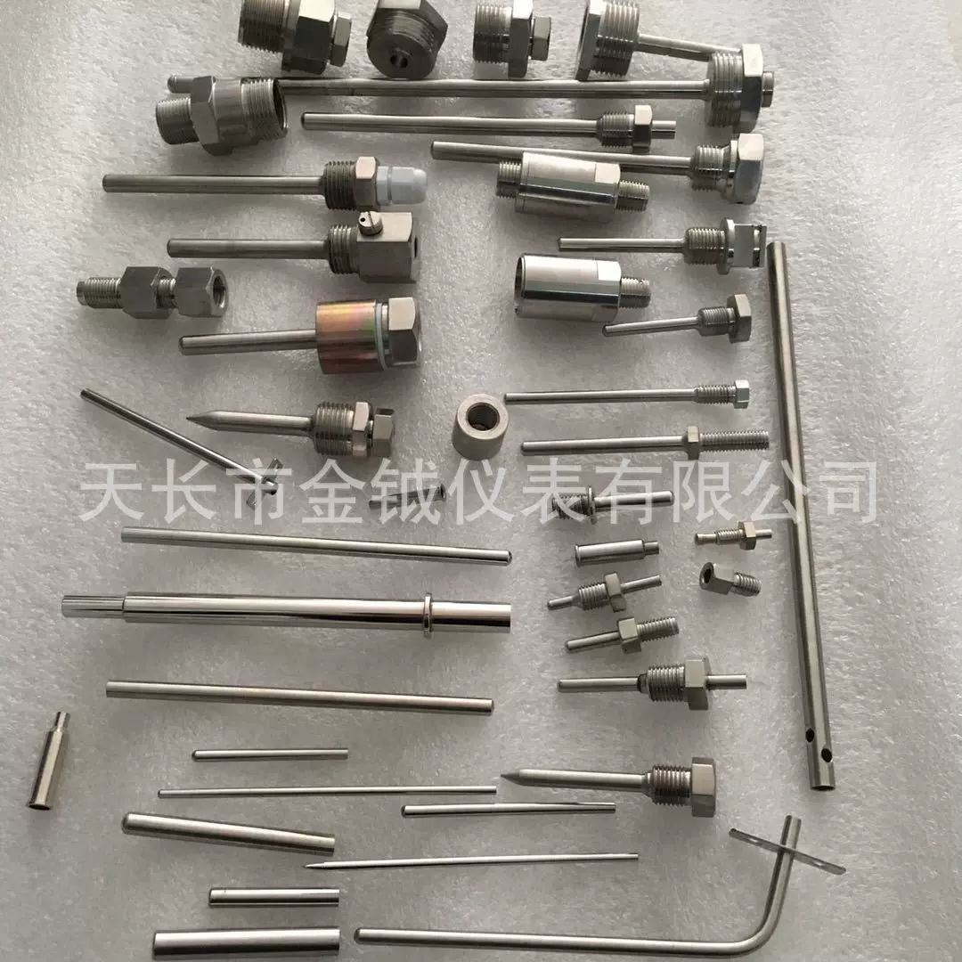 铂电阻PT100外壳传感器单封头小钢管温度探头热电偶304不锈钢保护