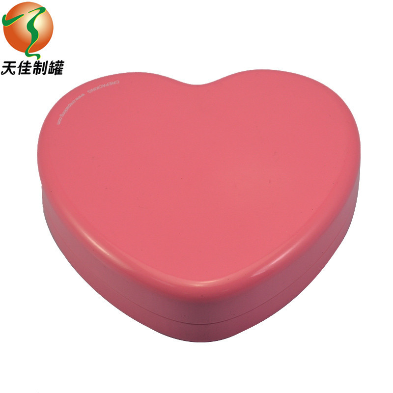 巧克力马口铁盒心形巧克力包装金属盒牛奶曲奇饼干食品铁盒