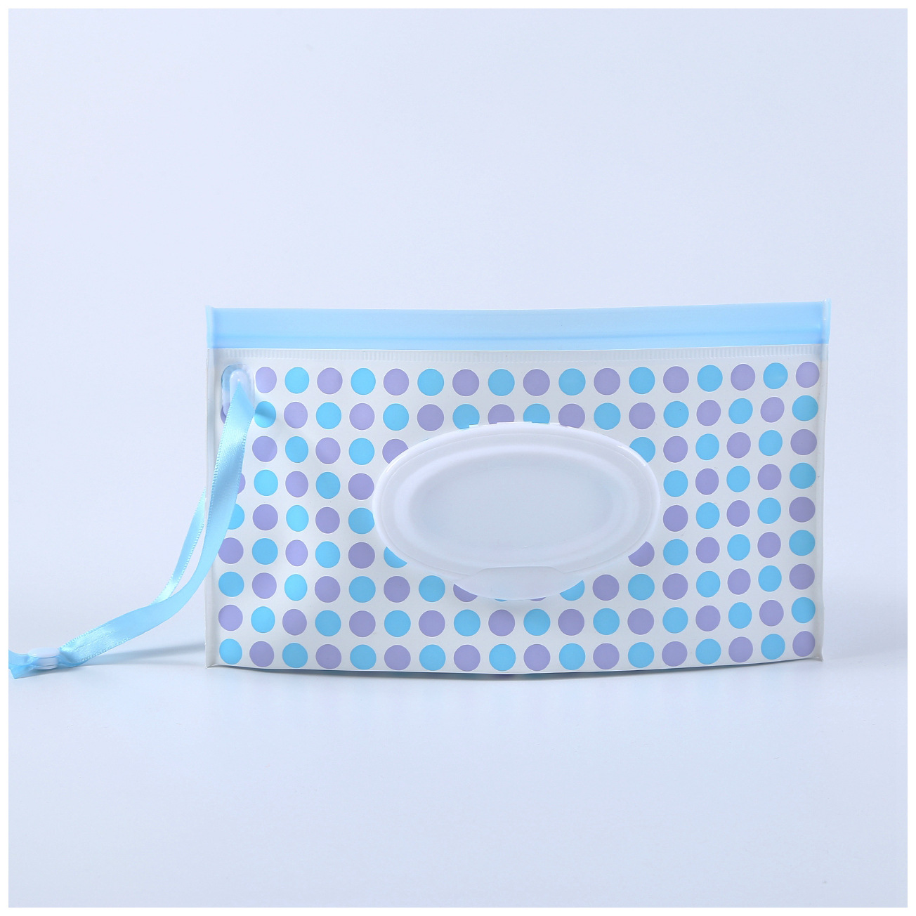 En stock al por mayor bebé EVA bolsa de tejido húmedo bolsa de embalaje extraíble portátil Flip ventana sanitaria bolsa de tejido húmedo bolsa