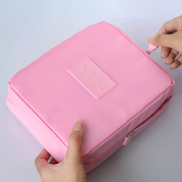 Fuchsia cosmetic bag