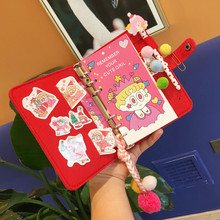 韩国ins原创毛毡手账本少女心活页本笔记本圣诞礼物可爱日记本