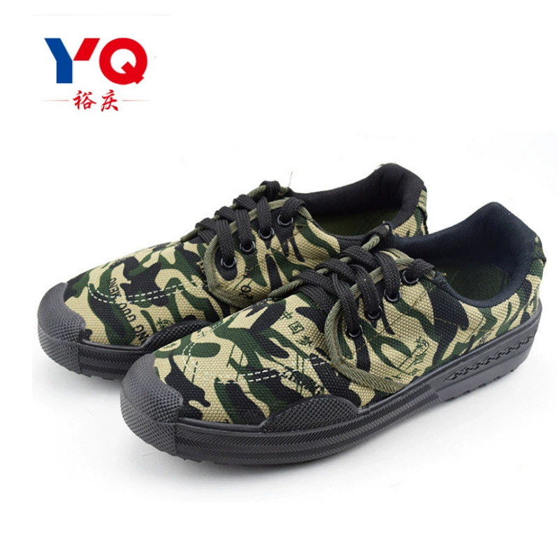 Четырехцветная обувь для охраны труда 99, Мужская Студенческая Военная тренировочная обувь, рабочая обувь, камуфляжная резиновая обувь, тренировочная обувь