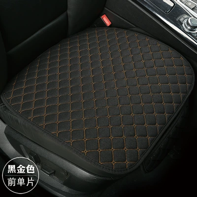 generation of hair, Universal seat cover - black-gold-front-row-monolithic-linen