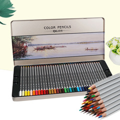 Colored pencils 72 colors iron box art oily 36 colors 48 color pencils wholesale self-numbered coloring supplies