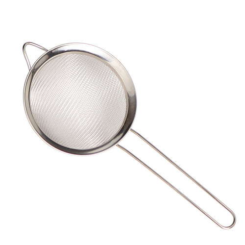 Stainless steel colander kitchen stall kitchen oil separator bird's nest mesh oil grid baking flour sieve cross-border filter spoon set