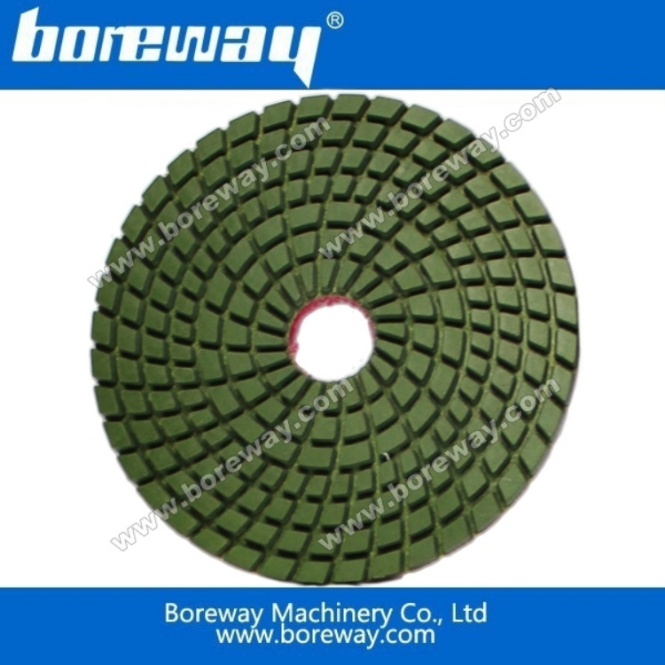 厂家供应金刚石水磨片 100mm金刚石水磨片  绿色螺旋金刚石水磨片