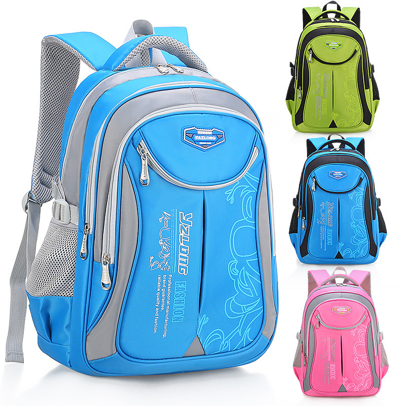 Factory wholesale primary school schoolbag grade 1-6 Korean version of large capacity anti-splashing children's schoolbag LOGO order backpack