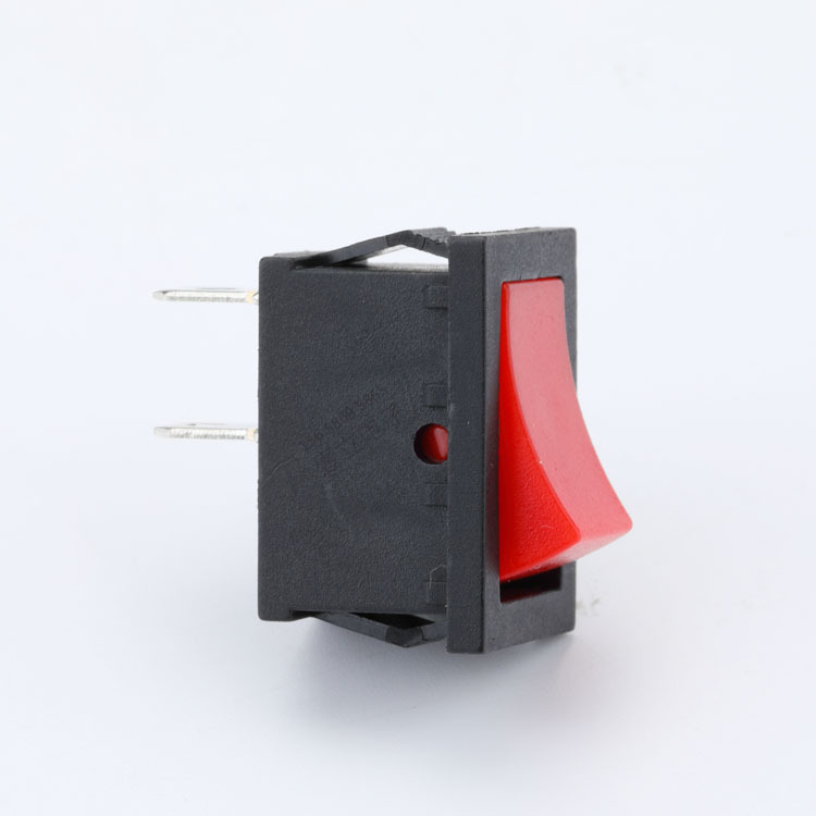 船型开关KCD1-101红盖两档两脚尺寸15*21mm