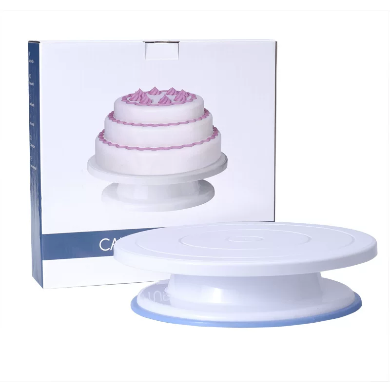 Cake turntable cake turntable with non -slip mounting table cake table cake decorative decorative turntable box packaging