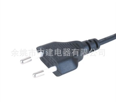 厂家供应意大利IMQ认证两芯电源线插头 潜水泵橡胶线