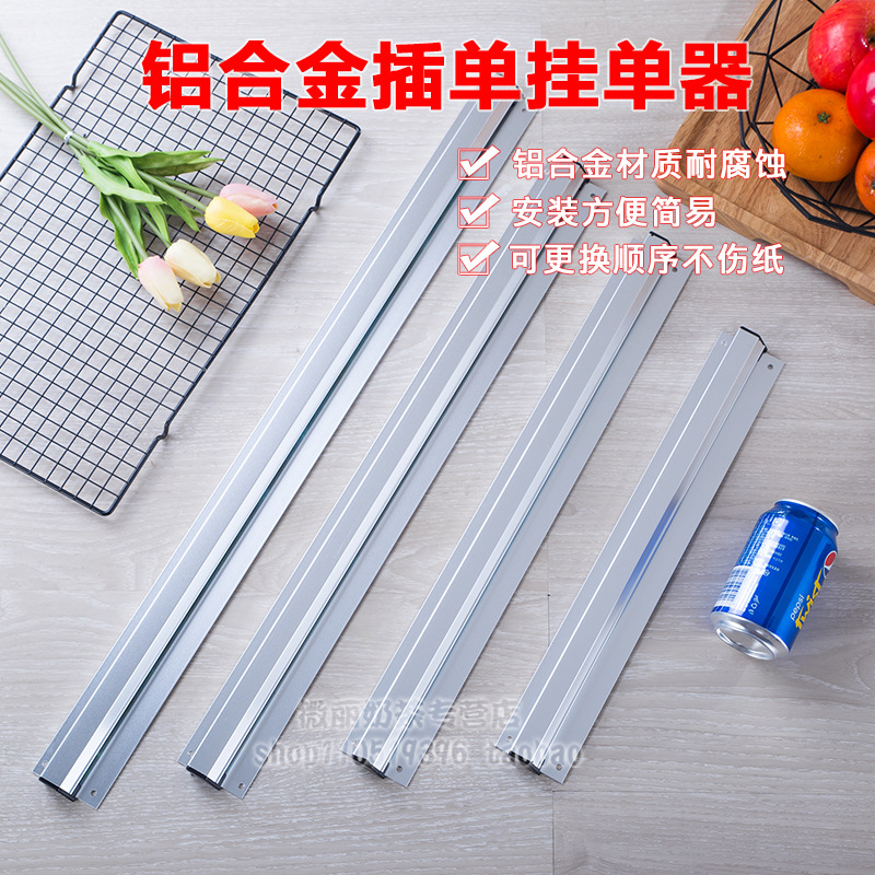 Titular de pedido engrosado titular de menú de cocina titular de documentos leche tienda de té hotel restaurante colgante orden tira para llevar titular de boleto pequeño