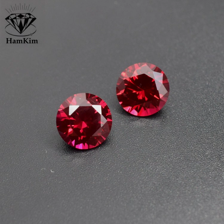 5#5 5 5 5 3.0 мм-18 мм синтетический рубин Ruby5#Глубокий розовый красный-устойчивый к высокой температуре искусственный камень