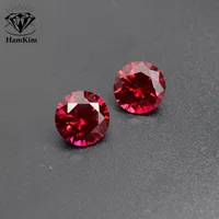 5#5 5 5 5 3.0 мм-18 мм синтетический рубин Ruby5#Глубокий розовый красный-устойчивый к высокой температуре искусственный камень