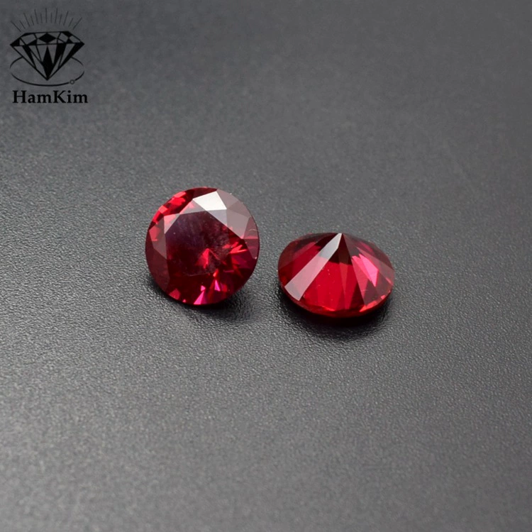 5#5 5 5 5 3.0 мм-18 мм синтетический рубин Ruby5#Глубокий розовый красный-устойчивый к высокой температуре искусственный камень