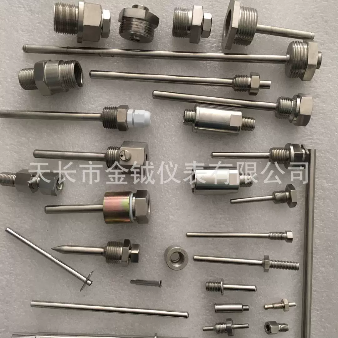 PT100热电阻探头不锈钢温度传感器外壳定制仪表保护管304测温盲管