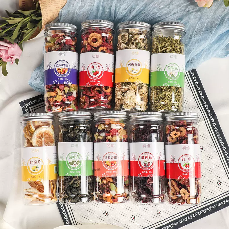 批发瓶装罐装花草茶 玫瑰花菊花金银花茶胎菊柠檬组合茶 量大从优