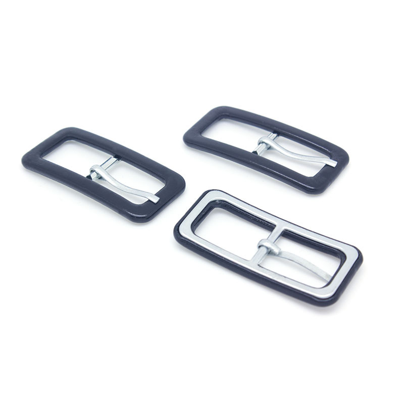 黑色皮料腰带包布扣 铝日字包布针扣 拱形彩色时尚包扣批发