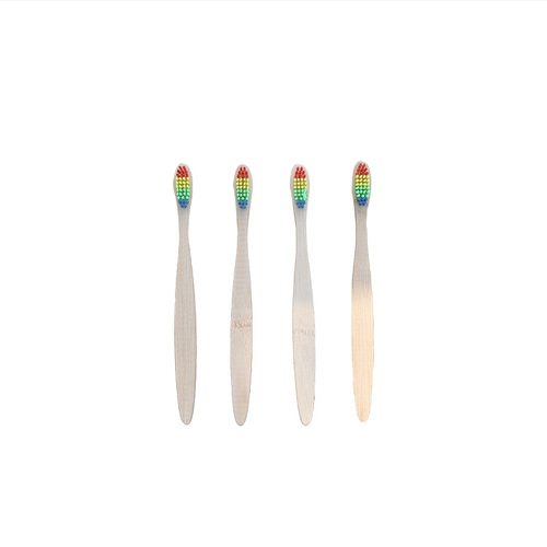 Toothbrush Adult Bamboo Toothbrush Bamboo Toothbrush Bamboo Charcoal Soft Bristle Toothbrush Wholesale 10 Pack Independently Packaged Daily Necessities