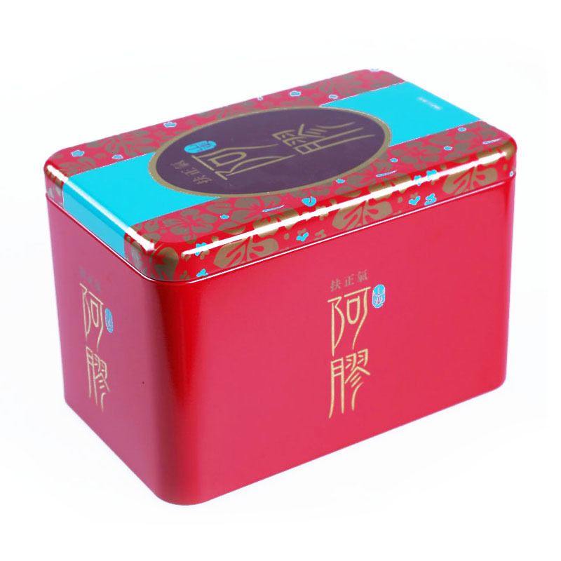 新款阿胶铁盒 长方形铁盒 包装铁盒 马口铁盒 专业厂家设计定/制