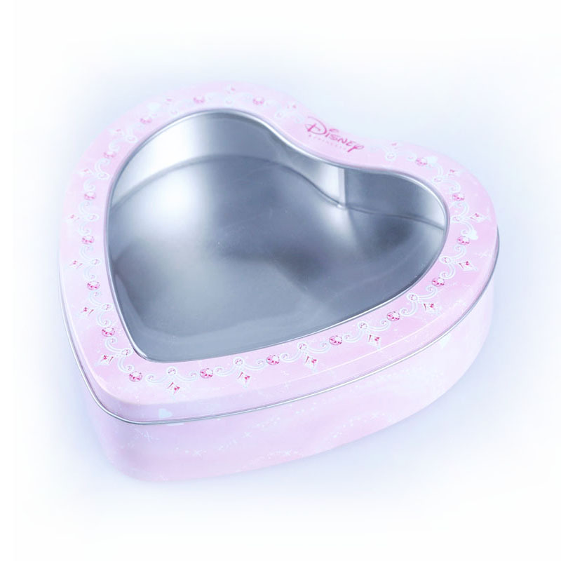 开窗铁盒 心形铁盒 心形马口铁盒 心形礼品盒 喜糖盒食品 包装盒