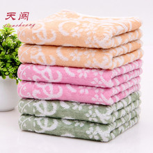 高阳厂家批发男女洗脸面巾健康舒适纯棉加无捻竹纤维乱花毛巾批发