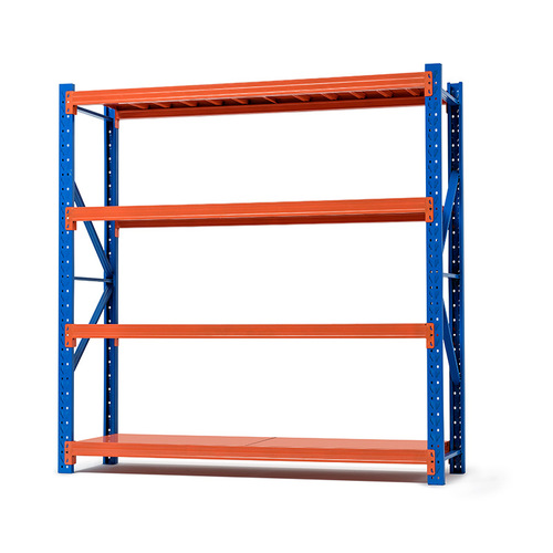 Wholesale gray and white shelves, 200KG display rack, storage and warehousing rack, shelf, medium cold-rolled steel, installation