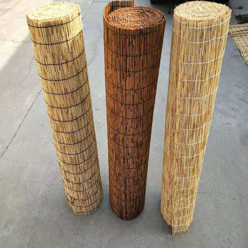 芦苇帘子遮阳隔断日式门帘阳光房卷帘芦苇席装修装潢帘大捆