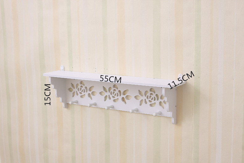 Estante de almacenamiento montado en la pared simple moderno montado en la pared gancho de llave decorativa dormitorio pared pasillo gancho de la capa estante decorativo