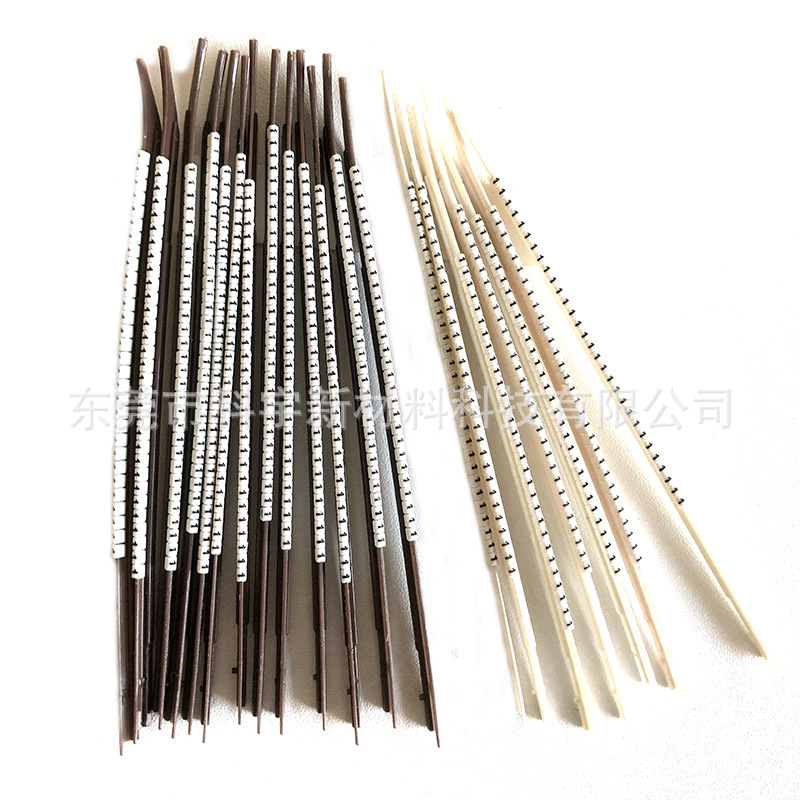 广东电线标识管 东莞线号标记夹 N型卡扣管 POM料开口型扣号管