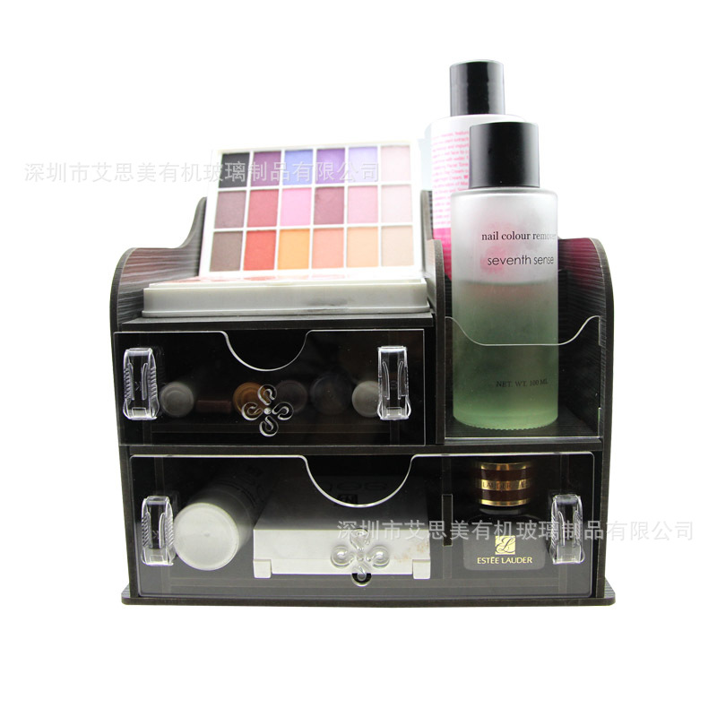 亚克力大量供应带手柄亚克力收纳盒 抽取式亚克力收纳盒生产工厂