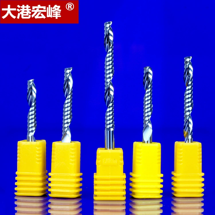 A2 класс 4 мм полированная Вольфрамовая сталь яркая односторонняя спиральная фреза акрил ПВХ гравировальный станок без заусенцев