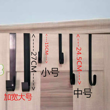 斌悦创意圣诞挂钩衣帽挂钩门后挂钩黑色圣诞节装饰挂钩花圈挂件钩