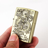 JT-6117 Small Portable Chinese Dragon Relief Carshing Coal Oil Sand Wheel ignition Alloy Creative metal lighter