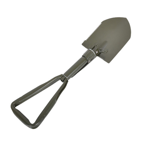 24-inch outdoor camping digging tool folding three-fold shovel engineer shovel (large size) wholesale