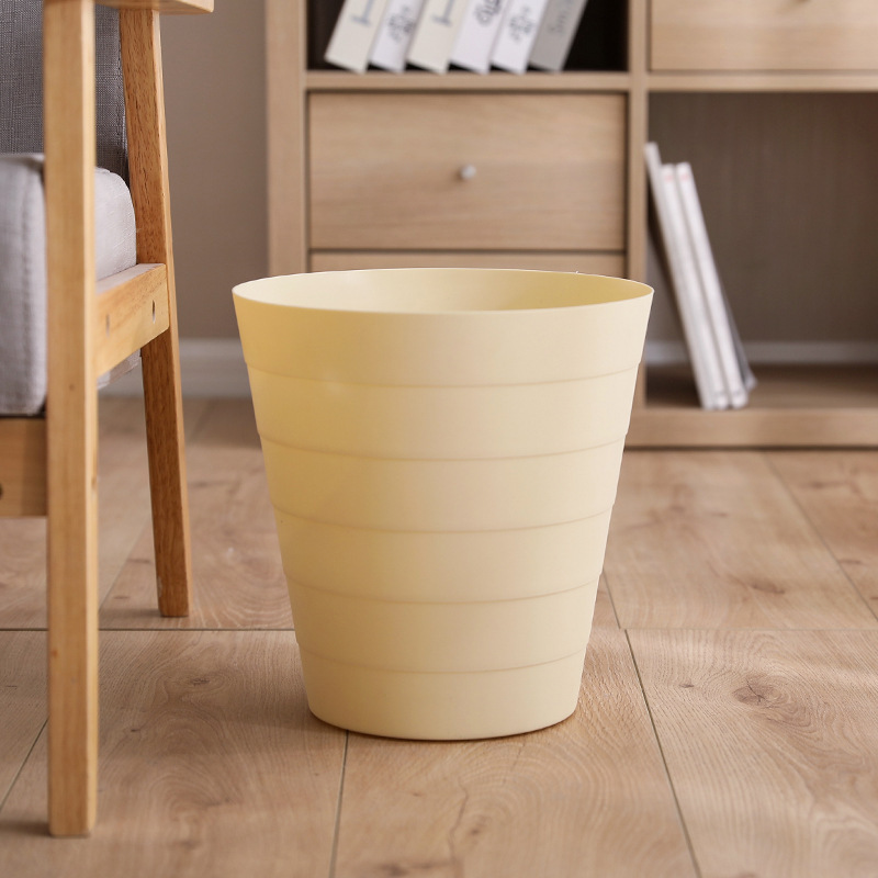 T bamboo pattern trash can household kitchen living room bathroom plastic uncovered paper basket creative trash basket T bamboo pattern trash can household kitchen living room bathroom plastic uncovered paper basket creative trash basket