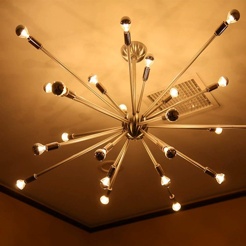 Серебристая LED-лампа Эдисона, 4W, 110V